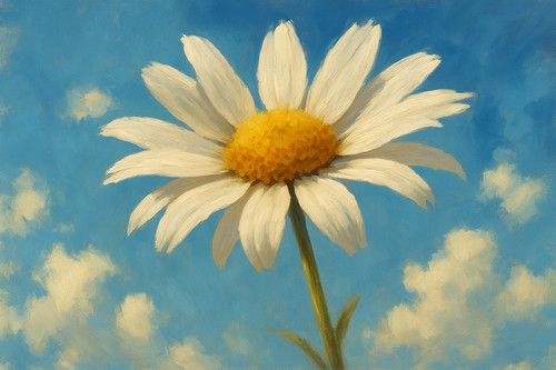Daisy flower painting floral - flower,