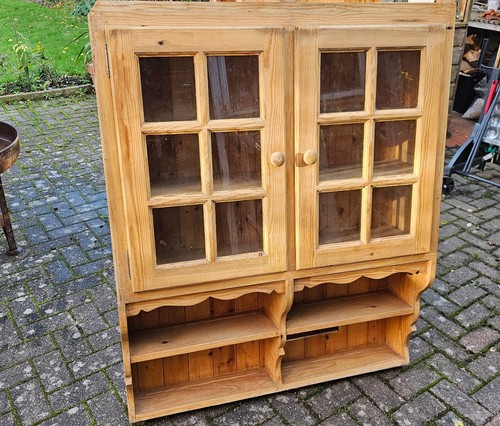 Solid pine dresser unit - pine,