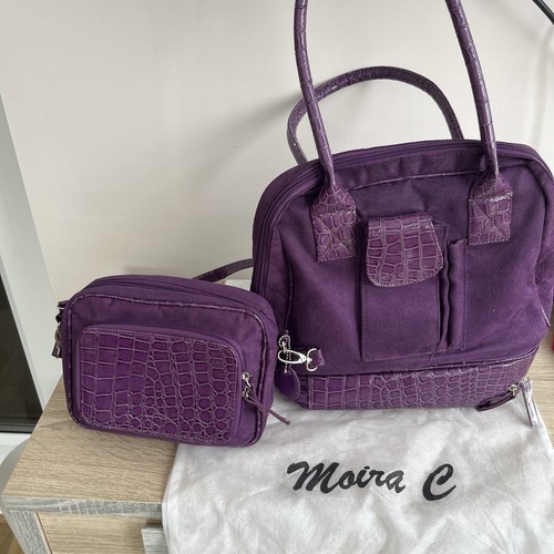 Moira purple faux suede - c,