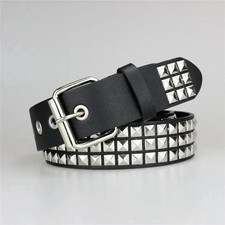 Unisex Leather Belt 3 Row