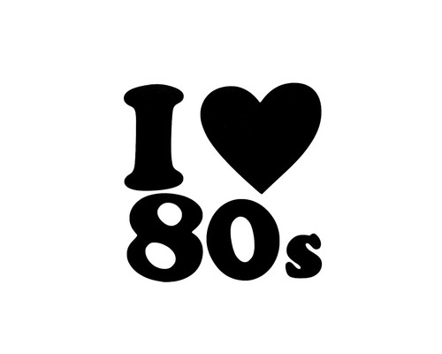 Love sticker decal - i, car