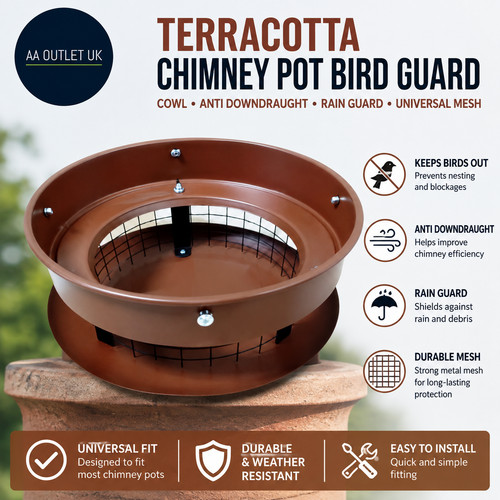 Terracotta chimney pot - chimney,