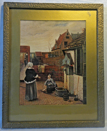 Antique framed print pieter - antique, de