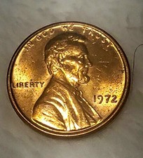 1972 No Mint Mark RED  Lincoln