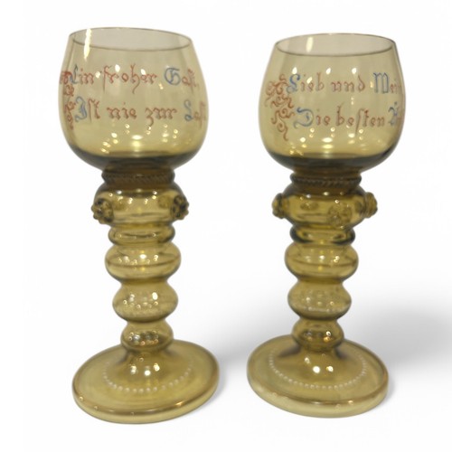 Antique roemer wine glasses - antique,
