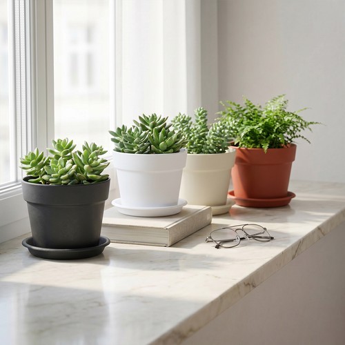 4pcs mini plant pots flower - 4pcs,