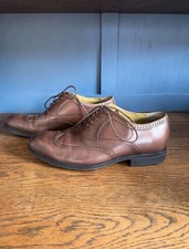 Steptronic Bugatti Brown Leather Brogues Sheepskin Lining in UK 7 