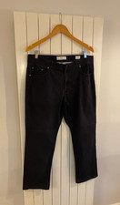 Mens Navy Blue Brax Trousers