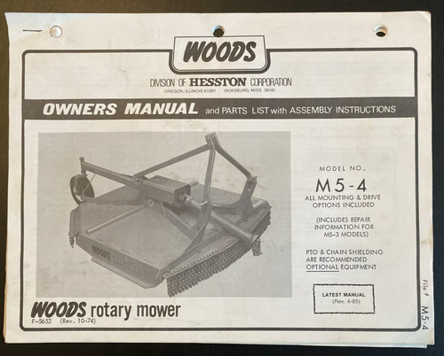 Vtg woods rotary mower - mower, m5