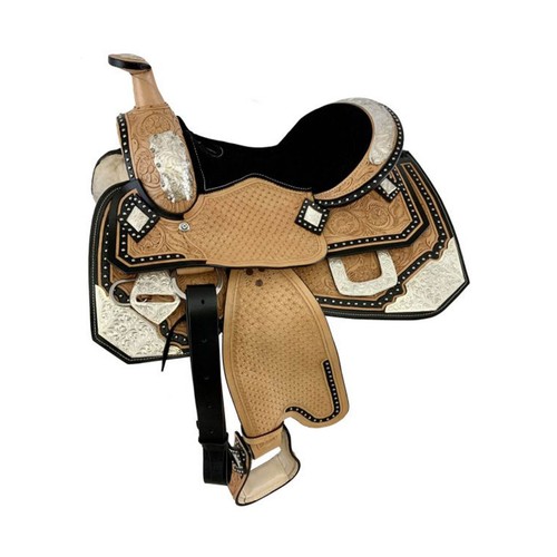 Youth show saddle - youth, floral