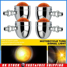 4x Chrome Motorcycle Indicator