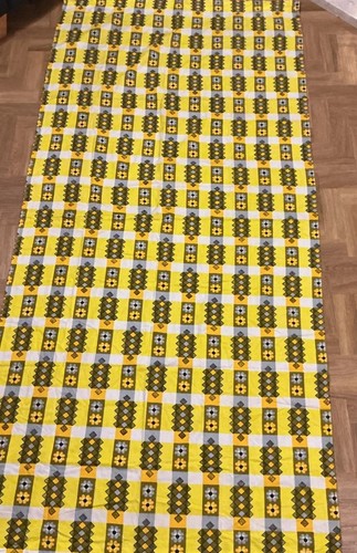 Vintage long cotton curtain - vintage,