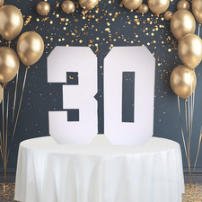 Large Cardboard Numbers 77cm High - DIY Party Decoration, Backdrop Easy Assembly