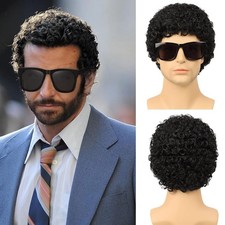 Synthetic Men's Curly Afro