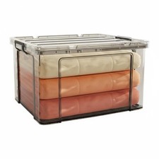 Stackable Clear Bin with Lid