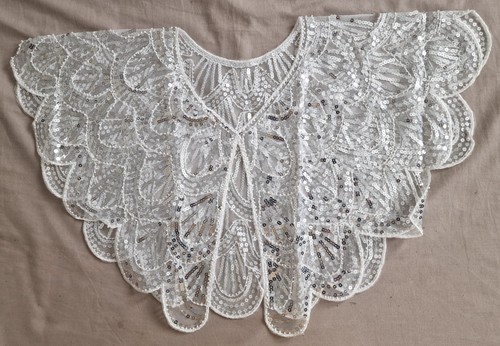 White evening cape - evening, women