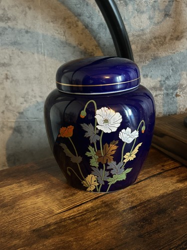 Japanese ginger jar blue - japanese,