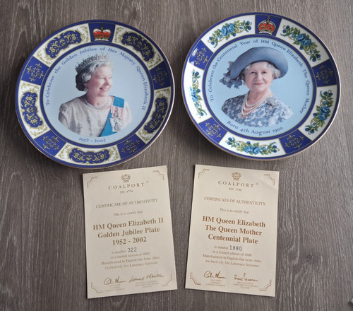Coalport plates queen - coalport,