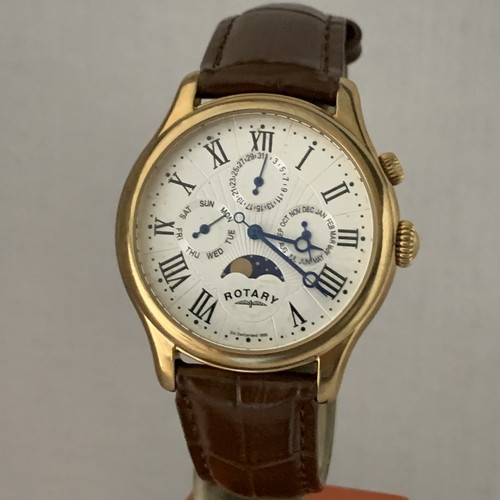 Rotary men moon phase silver - rotary,