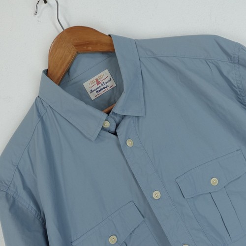 Barbour overshirt mens blue - barbour,
