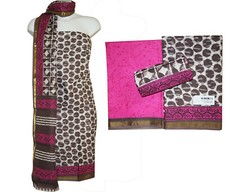 100% Cotton Print Fabric Unstitched Ikat Printed Indian Salwar Kameez Material