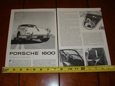 1961 PORSCHE 1600 - ORIGINAL VINTAGE ARTICLE