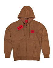 Mens hugo red box zip - red,