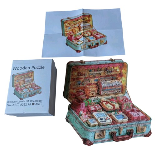 Small wooden jigsaw puzzle - puzzle,