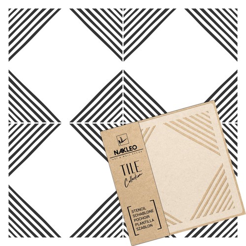 Reusable plastic tile stencil - plastic,