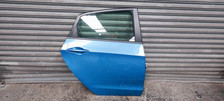 HYUNDAI I30 2014 COMPLETE DRIVER SIDE RIGHT REAR DOOR IN BLUE T2U