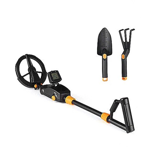 Metal detector with - detector, shovel