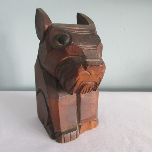 Vintage scottish terrier pot - terrier,