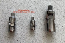 Halfords Advanced Set 1/4, 3/8, 1/2" Universal Joint Tool 