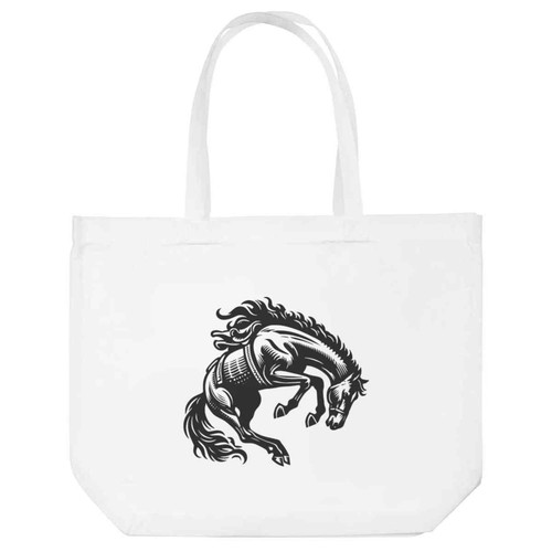 Bucking bronco shopping tote - bronco',