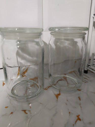 Two large size - two, glass