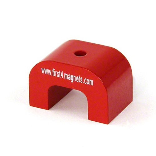 Large red alnico horseshoe - red,