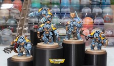 Painted Space Wolves Wolf Guard Terminators Warhammer 40K NR!