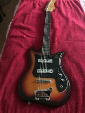 Vintage late 70's KAY ET200 electric guitar tulip shape sunburst very good READ