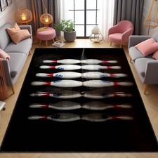 Game Room Rug, Bowling Rug