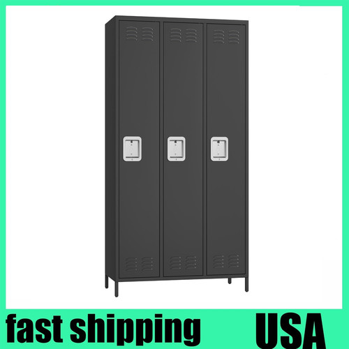 Metal lockers with 3 doors - with,