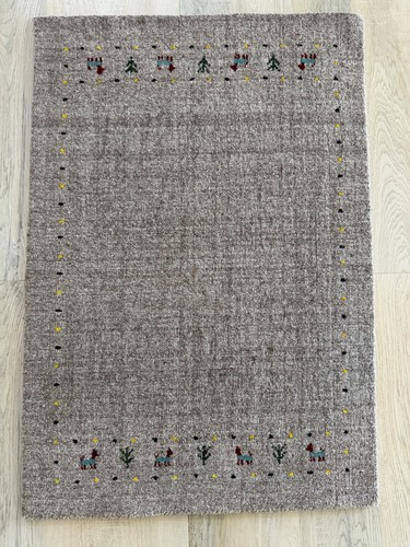 Handwoven gabbeh rug - 100%, wool