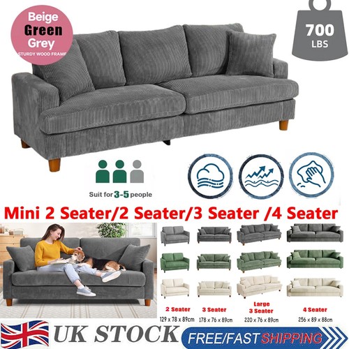 Seater corduroy sofa - uk, 4