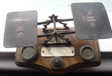 POST OFFICE VINTAGE INLAND LETTER RATES WEIGHING SCALES AND WEIGHTS