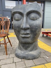 LARGE IMPOSING FACE SCULPTURE. INDOOR OR OUTDOOR. HEAVY - NEEDS 2 PEOPLE TO MOVE