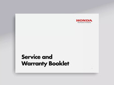 Honda Motorcycle Service Book