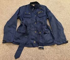 Barbour Women’s Rainbow International Bright Brass Jacket Blue Size UK 10