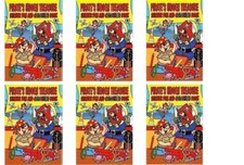 6 x YELLOW A4 PIRATE TREASURE