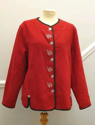 Vintage bavarian red wool - bavarian,