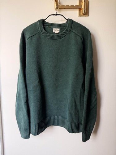 J.Crew green cotton crewneck