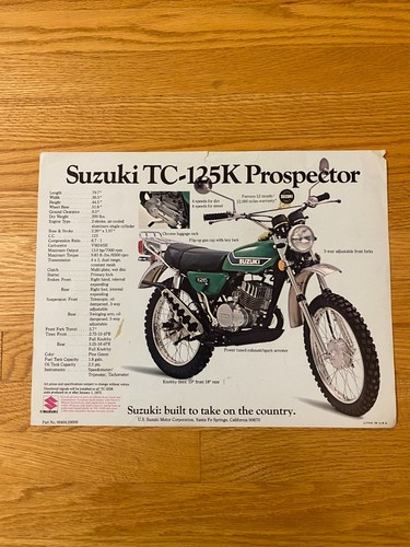 1973 suzuki 125k prospector - tc-125k,